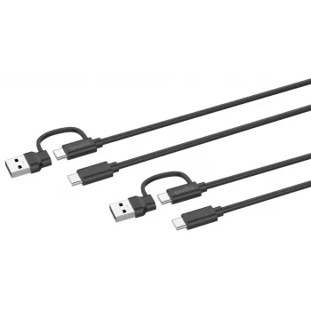 USB 3.2 Gen 1 laidas Speedlink SL-460101-BK, 3 m, USB A/USB C į USB C, juodas