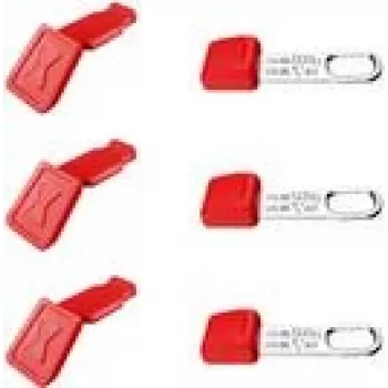 KNIPEX KN 00 63 06 TCR - 3 vnt. Spalvotas segtuvas Raudonas+ Virvutės įrankio segtuvas (00 63 06 TCR)