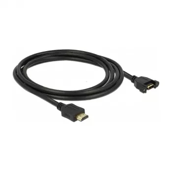 HDMI kabelis DeLOCK 85464 2 m, HDMI A tipo standartinis, juodas