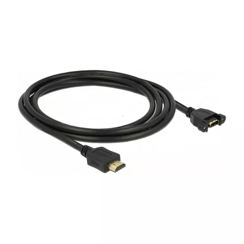 HDMI kabelis DeLOCK 85464 2 m, HDMI A tipo standartinis, juodas