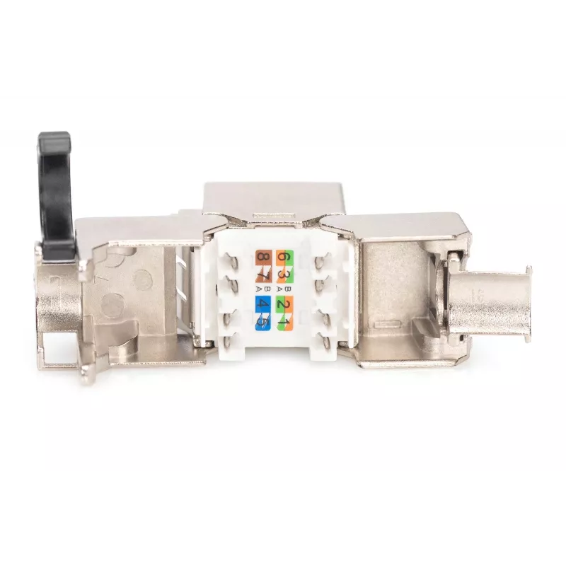 Keystone modulis Digitus CAT 8.1 RJ-45 ekranuotas baltas