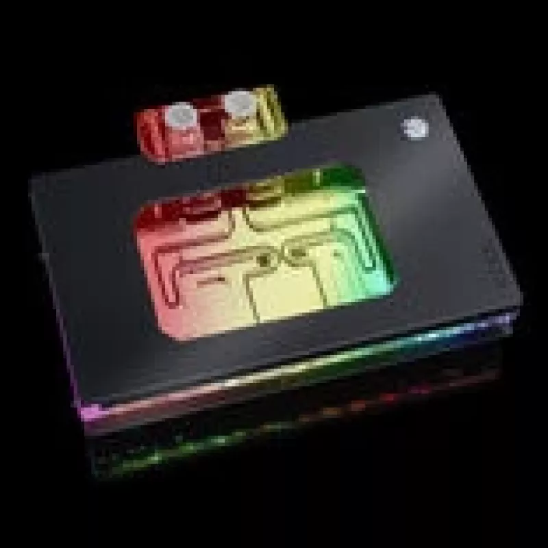 BitsPower NEBULA radiatorius RTX 5090 (BPM-VG5090MSR) — Suprim/Gaming Trio/Vanguard, ARGB akrilinis, juodas