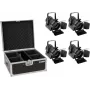 EUROLITE Theater Spot AKKU THA-20PC TRC 4x baterijomis maitinamas nešiojamas LED prožektorius