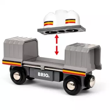 Traukinys BRIO World Santa Fe Train Trains of the World įvairiaspalvis
