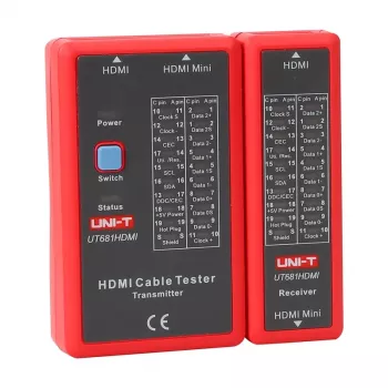 HDMI kabelių testeris UNI-T UT681HDMI – HDMI laidų vientisumo ir sujungimų tikrinimas