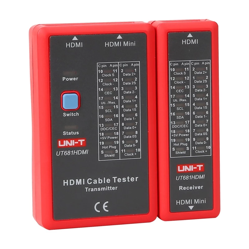 HDMI kabelių testeris UNI-T UT681HDMI – HDMI laidų vientisumo ir sujungimų tikrinimas