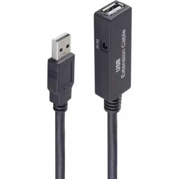 USB laidas ShiverPeaks BS13-29055 5 m USB A juodas