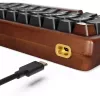 Sharkoon 100068081 Klaviatūra USB QWERTZ Vokiška Juoda Mediena 75%