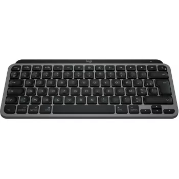 Logitech Master Series MX Keys Mini for Mac – klaviatūra – kompaktiška – su apšvietimu – belaidė – Bluetooth LE – AZERTY – prancūziška – kosminė pilka (920-012646)