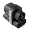 Akyga AK-SC-E11 kompaktiškas elektromobilio įkrovimo adapteris CCS1 – CCS2, DC/AC, IP54, juodas