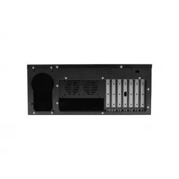 Rack korpusas LANBERG SC01-3504-10B, 1x 3,5 colio + 1x 2,5 colio lizdai, 7 plėtros lizdai, 2x 120mm priekiniai ventiliatoriai, USB 2.0