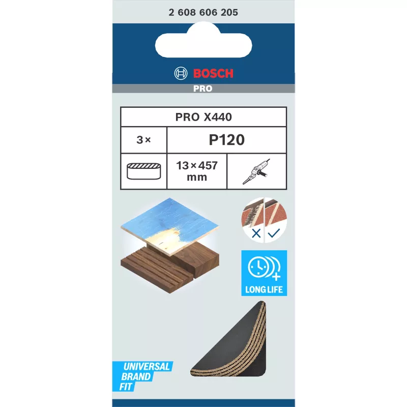 Bosch X440 Best for Wood and Paint šlifavimo juosta