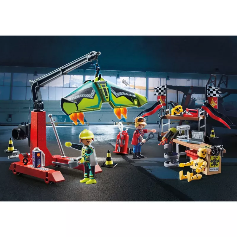 70834 Playmobil Oro Triukų Šou Aptarnavimo Stotis, Konstrukcinis Žaislas