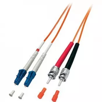 Equip LC/ST 50/125μm 10m šviesolaidinis kabelis, OM2, oranžinis