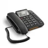 Laidinis telefonas Gigaset DL380 su skambučio numerio rodymu juodas