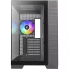 Silentware View A-RGB Black PC korpusas VIEWBLACK – vidutinis bokštas su A-RGB apšvietimu