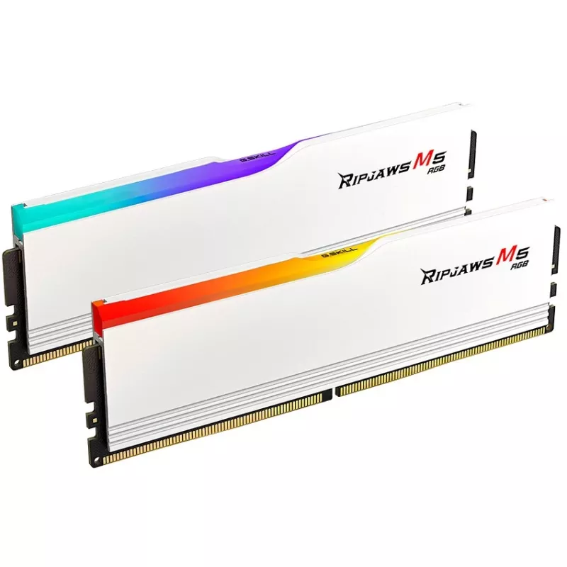 G.Skill Ripjaws M5 48 GB (2x 24 GB) DDR5-5200 MHz atminties rinkinys, baltas, F5-5200J4040A24GX2-RM5RW