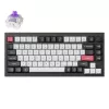 Mechaninė klaviatūra Keychron Q1 HE RGB karštojo keitimo belaidė anglies juoda