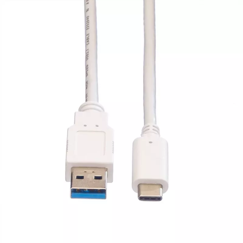 VALUE USB 3.0 laidas (vyriškas) į USB Type C (vyriškas) - 5 V - 900 mA - 50 cm - Baltas (11.99.9010)
