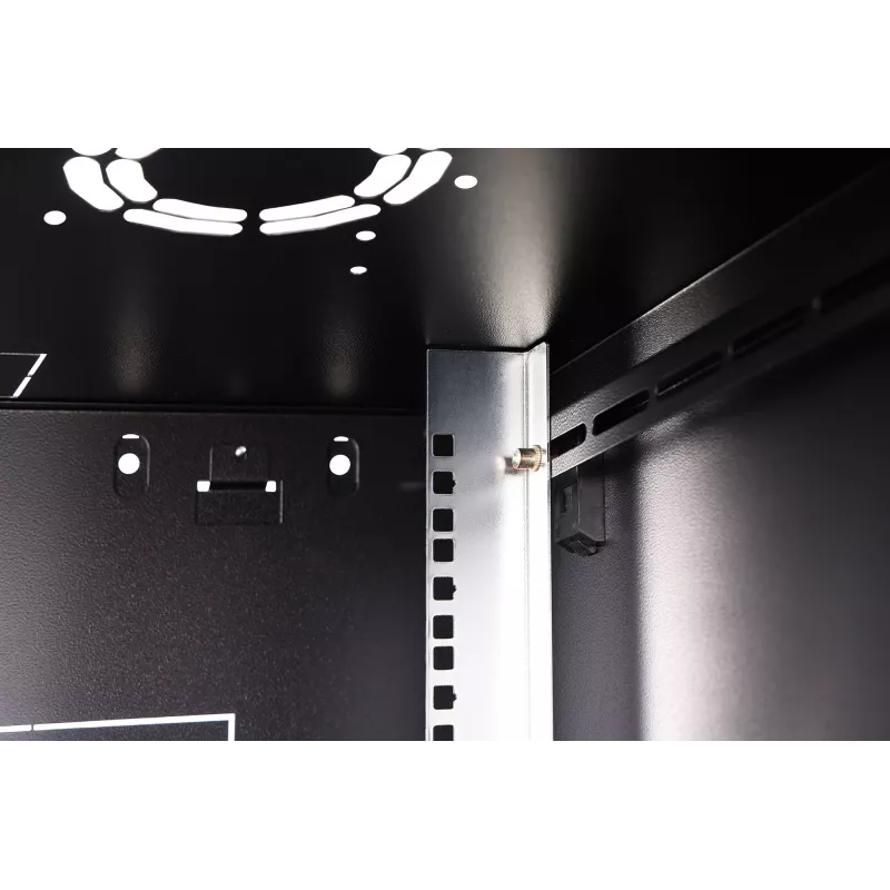 Sieninis 19 colių spintos stovas DIGITUS Dynamic-N DN-37103 — 7U, 600x600 mm, IP20, nesurinktas, juodas