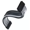 ATX ilginimo laidas SILVERSTONE SST-PP07E-MBBW 30 cm juodas/baltas