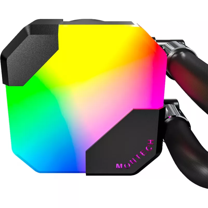Montech Hyper Flow ARGB 360 mm juodas – AIO vandens aušintuvas procesoriui