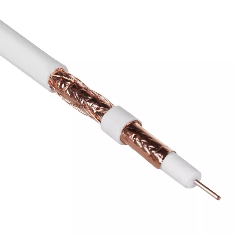 Koaksialinis kabelis Maclean MCTV-471 RG-6/U 50 m baltas