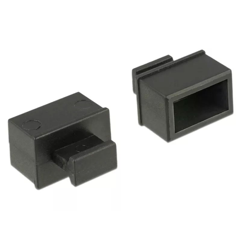 DeLOCK 64021 Kištukas SFP lizdo apsaugai, juodas, 10 vnt.