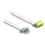 DeLOCK Riser Card PCI Express x1 kištukas į x1 lizdą 90° kampu su FPC kabeliu 30 cm