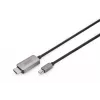 DIGITUS adapteris Mini DisplayPort (kištukas) → HDMI (kištukas) 1,0 m, palaiko 8K 60 Hz, juodas (DB-340109-010-S)