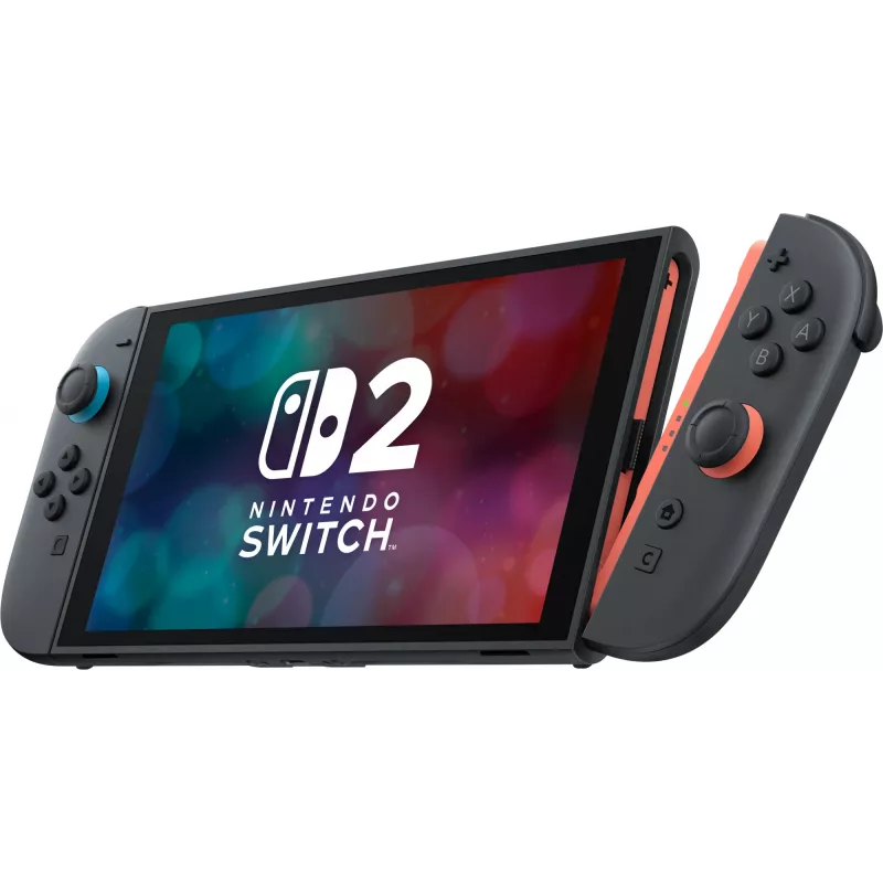 Nintendo Switch 2, juoda, analoginis / skaitmeninis, D-Pad, Home mygtukas, Meniu mygtukas, Maitinimo mygtukas, LCD