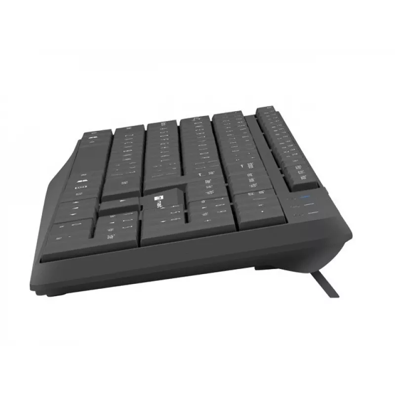 Belaidis klaviatūros ir pelės rinkinys NATEC SQUID, QWERTY US International, 105 klavišų, juodas, 1600 DPI