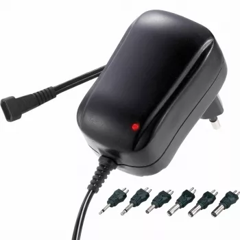 S-Impuls Universalus maitinimo šaltinis su 6 adapteriais 3-12V 12W
