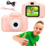 Vaikų skaitmeninis fotoaparatas Extralink H20 Pink 1080P 30fps 2,0 colio ekranas