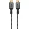 Pro DisplayPort 1.4 Sleeved laidas – 2 m – juodas