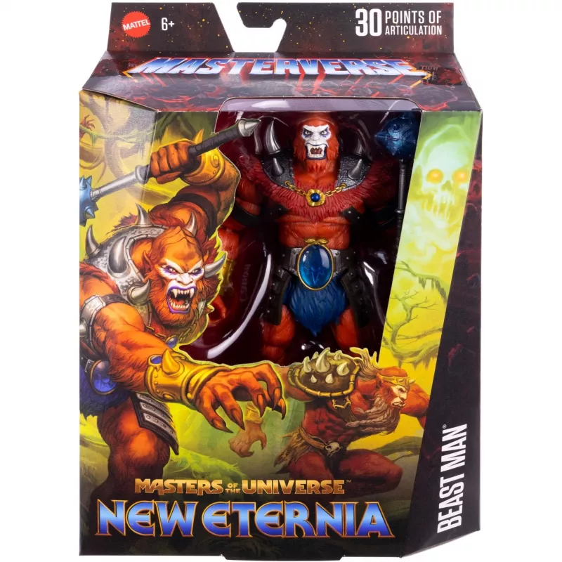 Veiksmo figūrėlė MATTEL Masterverse Core Beast Man JBP80 – kolekcionuojama judinama figūrėlė