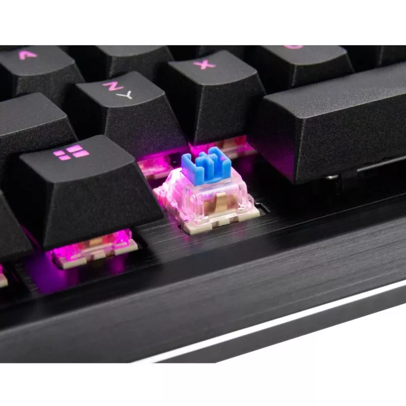 Klaviatūra Inter-Tech NK-2000ME USB QWERTZ Juoda (88884100)