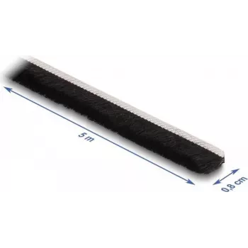 DeLOCK šepetinis tarpiklis lipnus 8 mm 5 m juodas