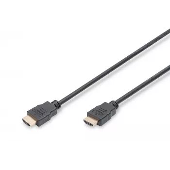 Assmann HDMI High Speed jungiamasis laidas, tipas A M/M, 5,0 m, su Ethernet, buvęs HDMI 1.4, UL, juodas, auksiniai kontaktai (AK-330114-050-S)