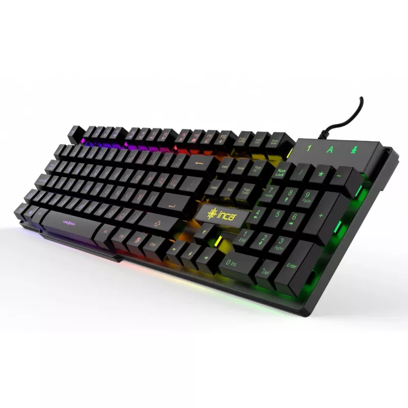 Incase Gaming Keyboard IKG-446 Regenbogen, RGB, vokiškas išdėstymas, mažmeninė prekyba