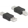 DeLOCK 67198 USB Tipo A į Tipo B lyties keitiklis, juodas