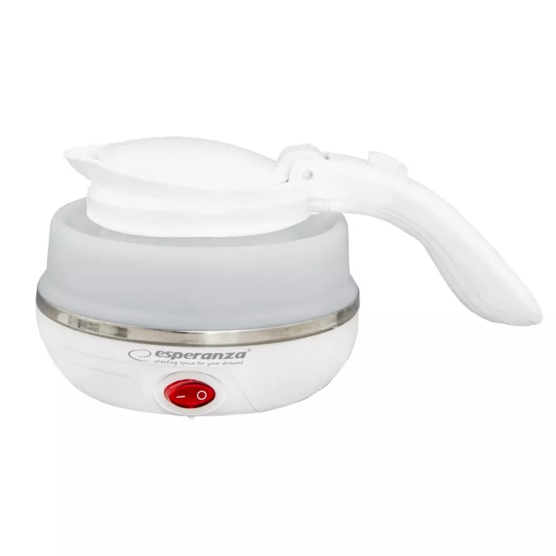 Elektrinis virdulys ESPERANZA EKK023 – 0,5 L, 750 W, baltas, silikonas su nerūdijančiu plienu ir plastiku