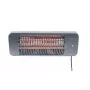 Kvarco elektrinis šildytuvas SUNRED LUG-2000W — 2000 W, lauko naudojimui, montuojamas ant sienos, IP24, juodas