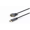 Vaizdo kabelio adapteris Gembird CC-DPM-DVIM-4K-6 – DisplayPort į DVI, 1,8 m, 4K, juodas