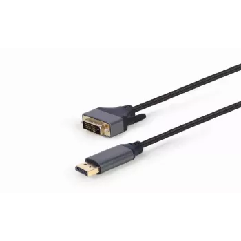 Vaizdo kabelio adapteris Gembird CC-DPM-DVIM-4K-6 – DisplayPort į DVI, 1,8 m, 4K, juodas