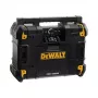 DeWalt DWST1-81078-QW nešiojamas radijas AM/FM skaitmeniniu imtuvu, LED ekranu, 4 garsiakalbiais, AC/DC maitinimu, USB prievadu, AUX išvestimi