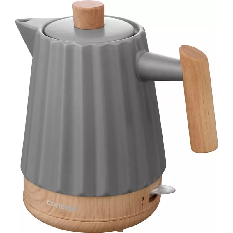 Koncept RK0092 Keraminis elektrinis virdulys 1,5 l Tamsiai pilka
