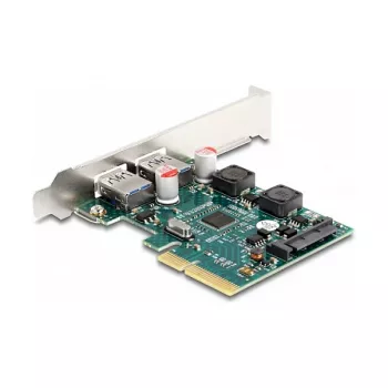 DeLOCK PCI Express x4 kortelė 2 išoriniams USB 10 Gbps Type-A lizdams, Low Profile