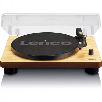 Lenco LS-50 record player w. loudspeaker wood