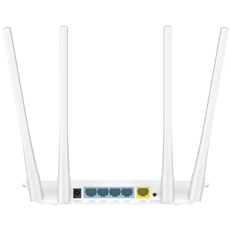 Stalininis maršrutizatorius Cudy WR1200 dviejų juostų Wi‑Fi 5 (802.11ac) 867 Mbit/s, 4x RJ‑45 LAN, baltas